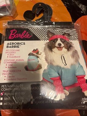 Barbie Light Blue & Bright Pink Aerobics Pet Costume
